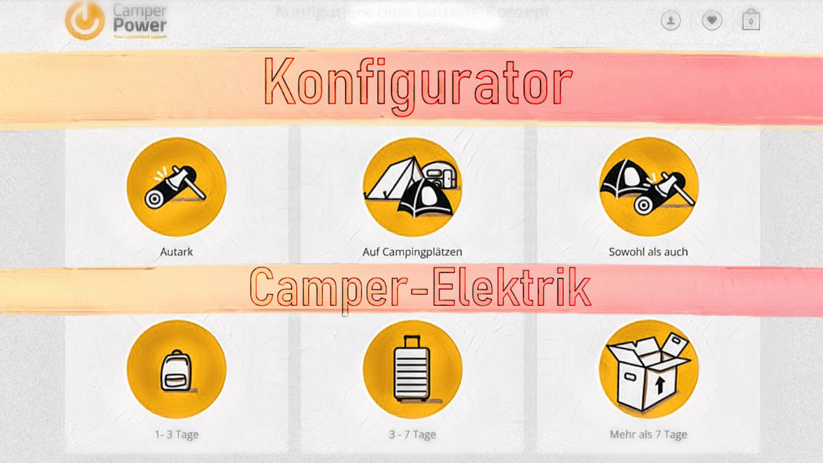 Erstelle Dein Camper Elektrik Komplettset mit einem Konfigurator -  BärenSquad